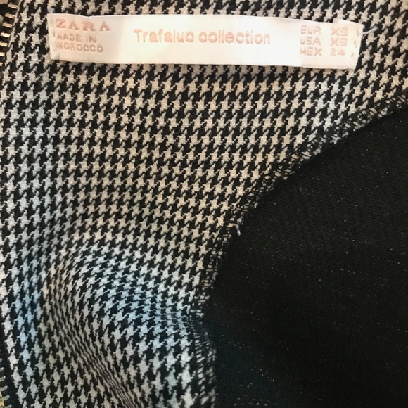 Zara Check Mini Dress with Bows - like new - Picture 3 of 3